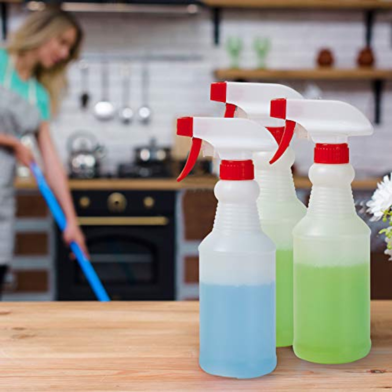 Empty Spray Bottles (500ml) - Spray Bottles for Cleaning Solutions - No  Leak and Clog - spray bottle For Plants, Pet, Bleach Spray, Vinegar, BBQ,  and