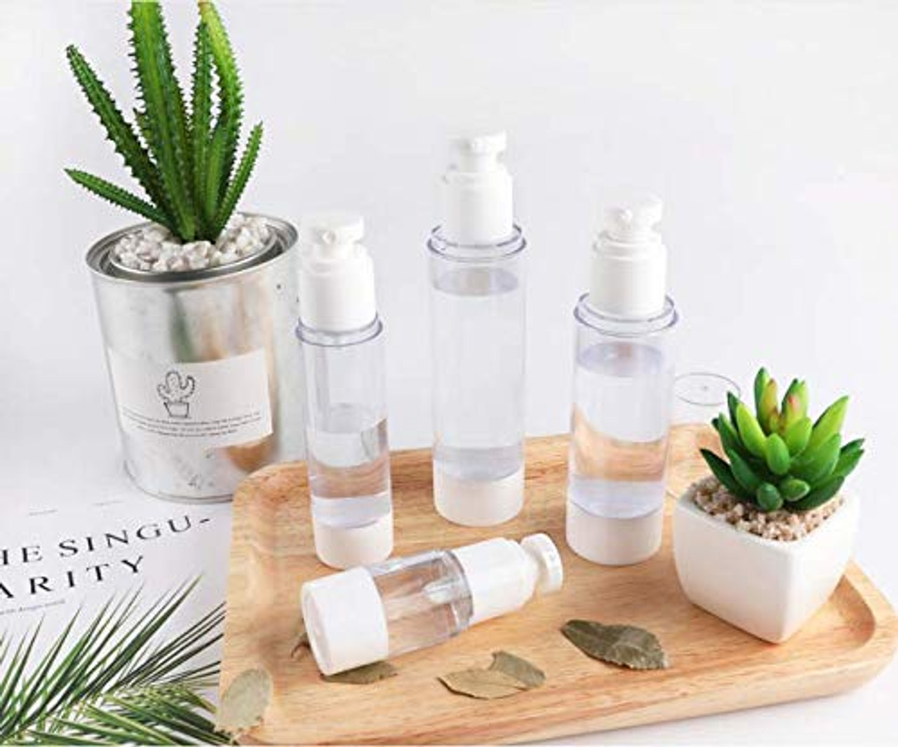 PET Refillable Plastic Pump Bottle Travel Size Face Wash Pump