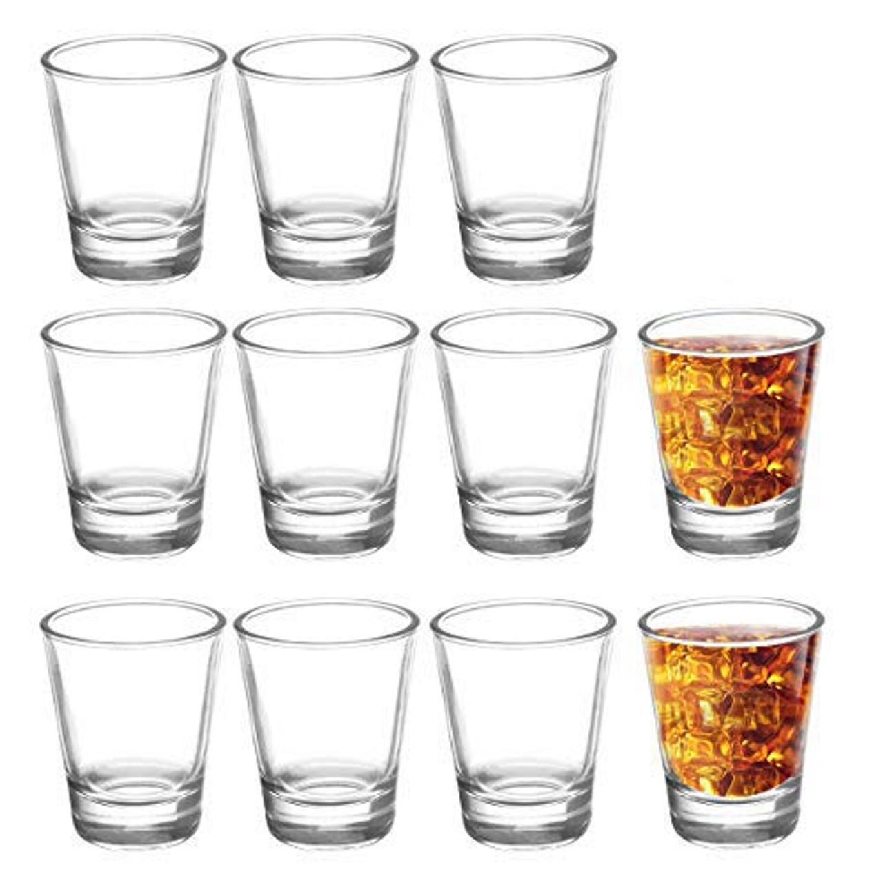 1.5 oz Clear Shot Glass Measuring Cup With Heavy Base For Tequila