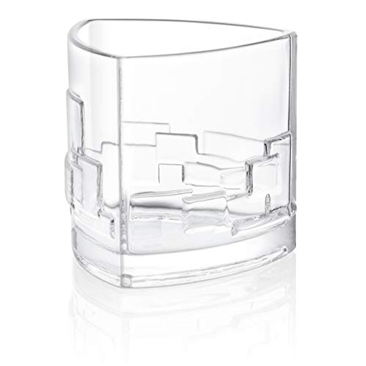 JoyJolt Carre Square Scotch Glasses, Old Fashioned Whiskey  Glasses 10-Ounce, Ultra Clear Whiskey Glass for Bourbon and Liquor Set Of 2  Glassware: Shot Glasses