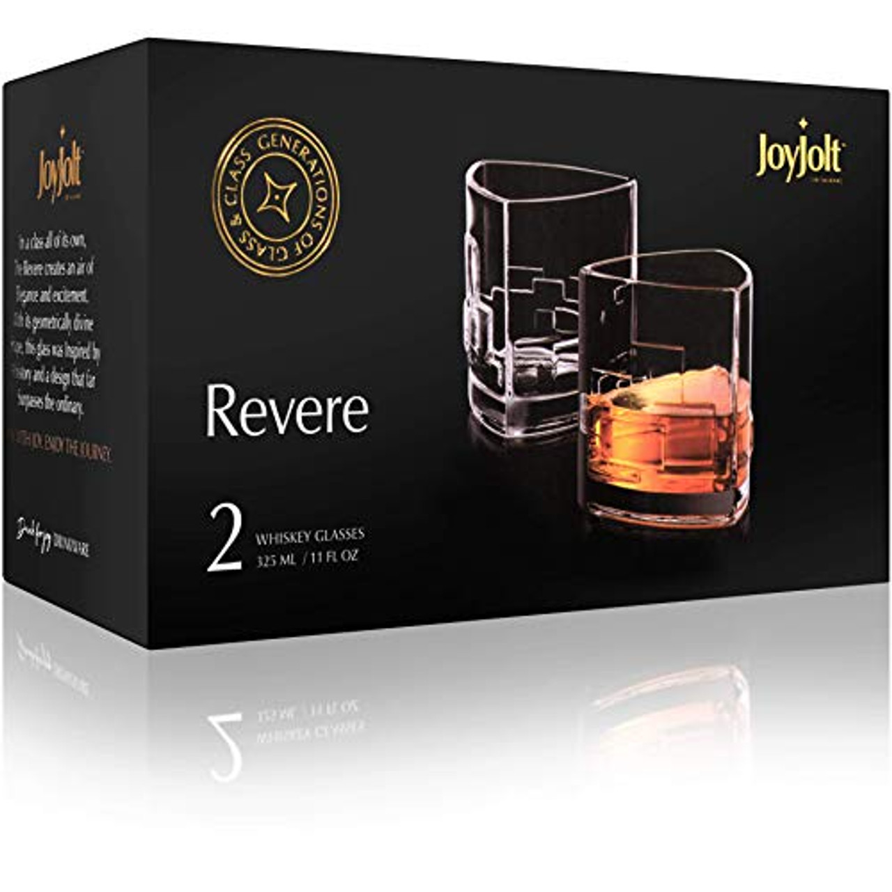 Revere Scotch Glasses, Old Fashioned Whiskey Glasses 11-Ounce
