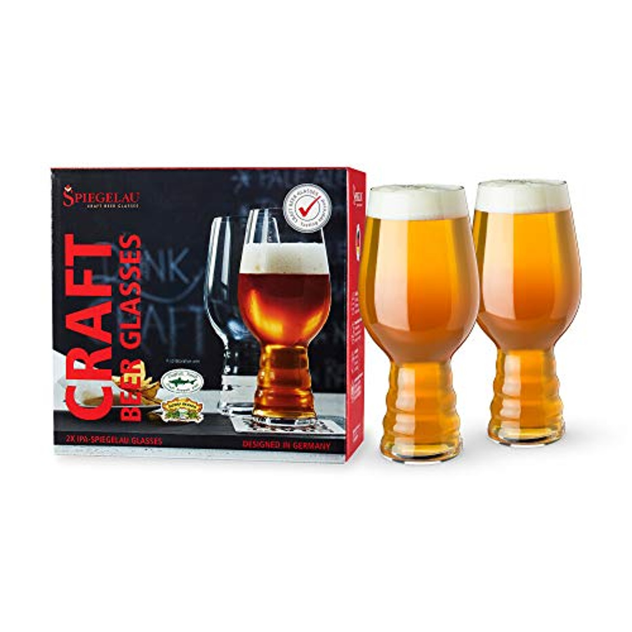 Spiegelau Craft Beer IPA Glass, Set of 1, European-Made  Lead-Free Crystal, Modern Beer Glasses, Dishwasher Safe, Professional  Quality Beer Pint Glass Gift Set, 19.1 oz : Everything Else