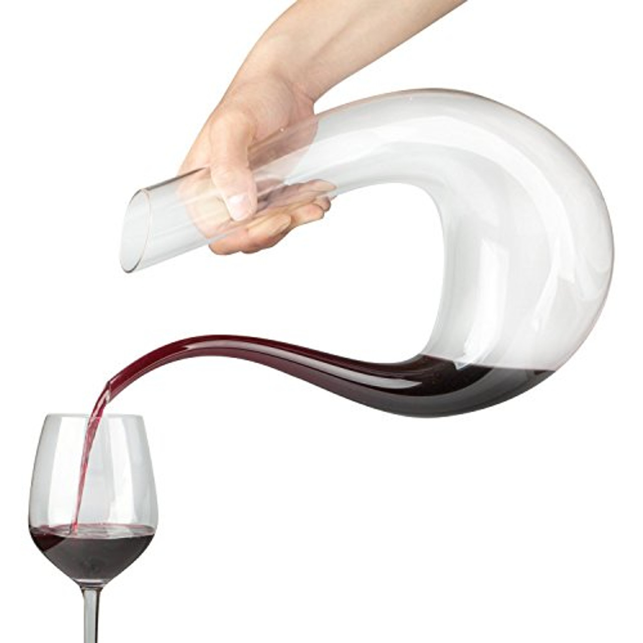 Mafiti Wine Decanter Aerator Crystal Glass Wine Carafe with 2 Red Wine  Glasses,Premium Christmas Wine