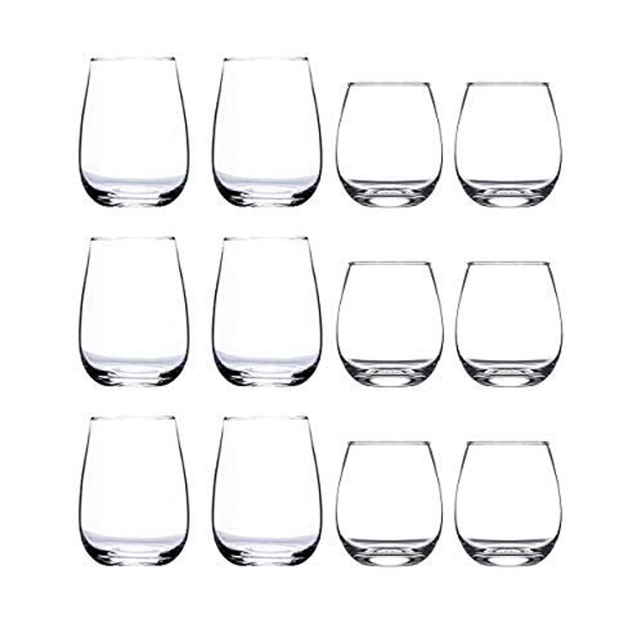 Stemless Wine Glasses Set of 6-15 0z. Oversized Wine Glass - Made from  BPA-Free, Sturdy Glass - Dishwasher Safe - Perfect to Use As Red Wine  Glasses or White Wine Glasses