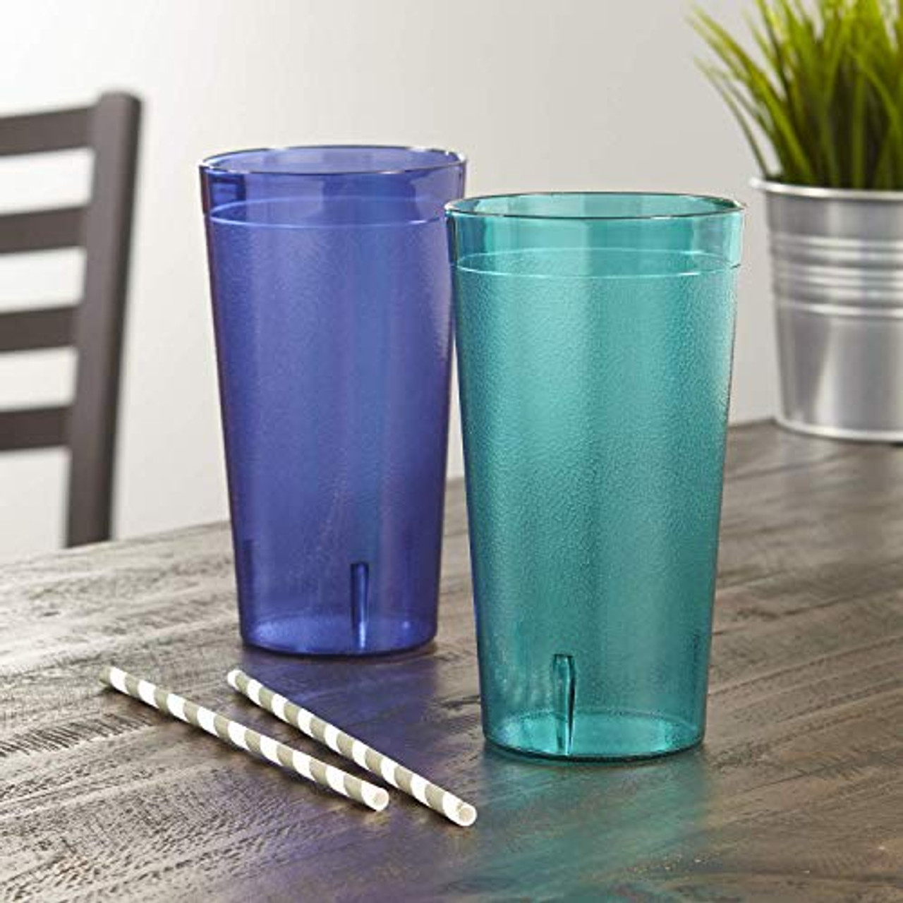 US Acrylic Optix Plastic Reusable Drinking Glasses (Set of 8) 20oz Water  Cups in Coastal Colors | BP…See more US Acrylic Optix Plastic Reusable