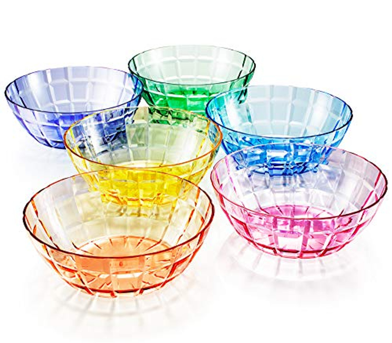 13 oz Unbreakable Premium Bowls - Set of 6 - Tritan Plastic - BPA