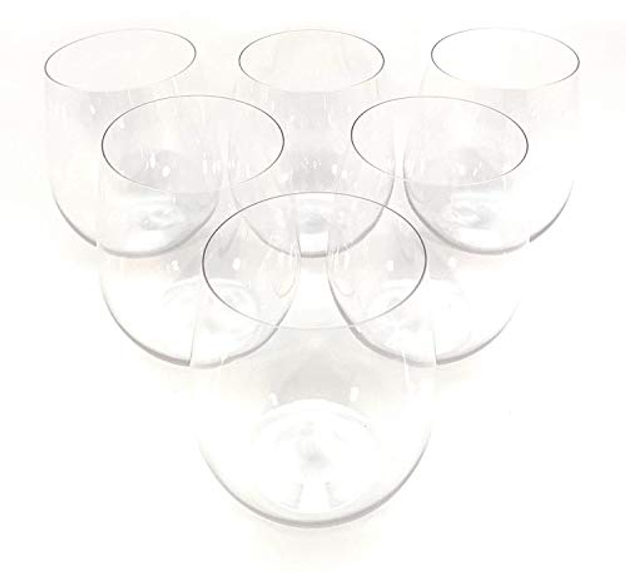 Elle Decor Acrylic Wine Goblets, Set of 4, 15-Ounce, Unbreakable Acrylic  Wine Glasses, Shatterproof Long Stemmed Glasses, Bar Drinking Cups, Blue