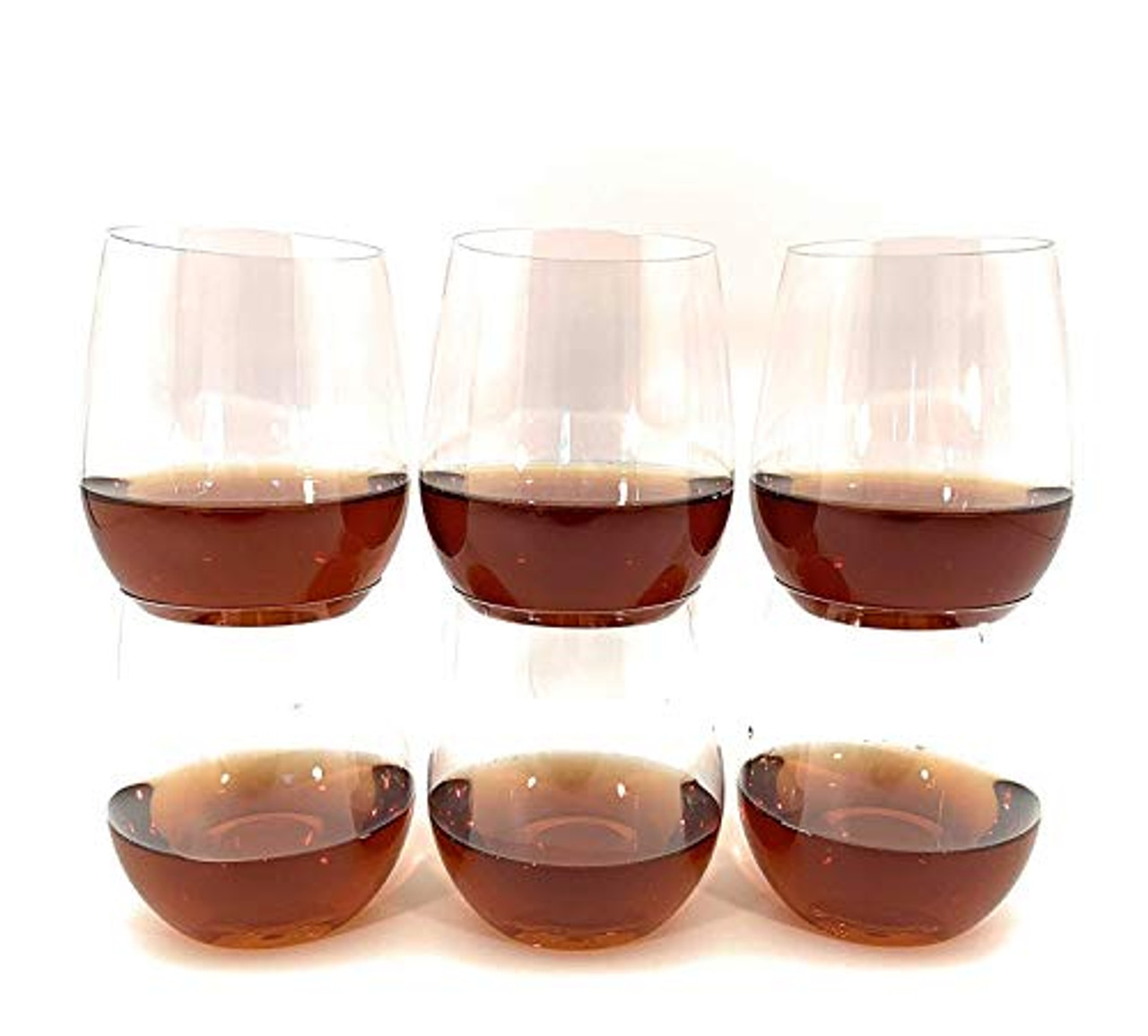 Let's Get Tipsy 12 oz. Tipsy Wine Glasses (Set of 4)