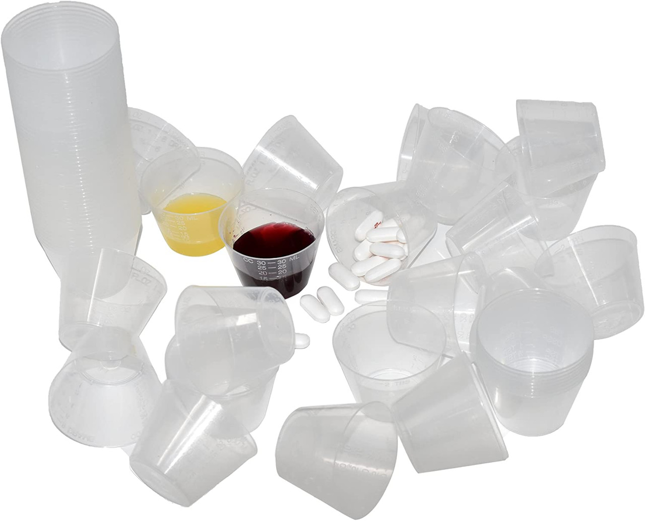 Medicine Cups - Disposable Graduated Medical Grade Plastic Measuring Cups  (1000)