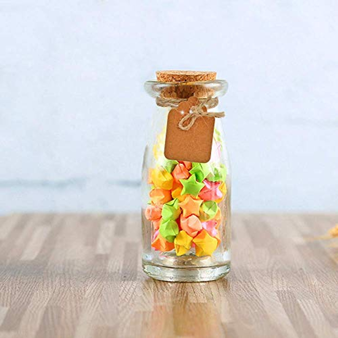 12 Pack Glass Container Cork Lids Craft Jars Reusable Vial Storage Party Favors