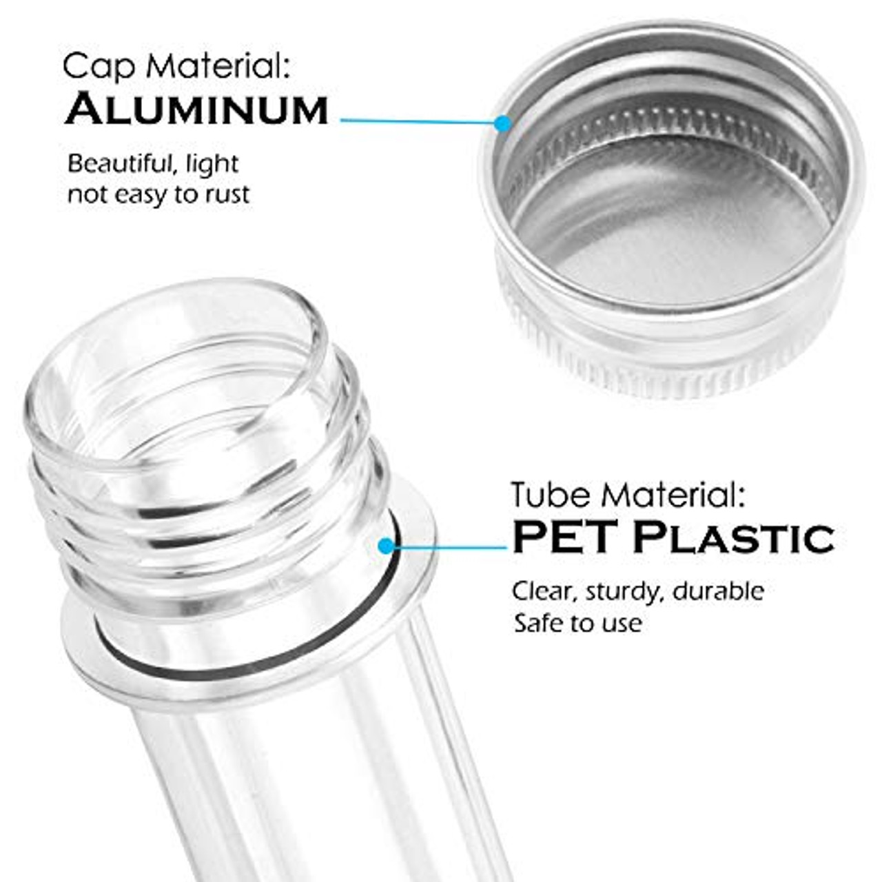 Clear Plastic Test Tubes Clear Bath Salt Tubes Test - Temu