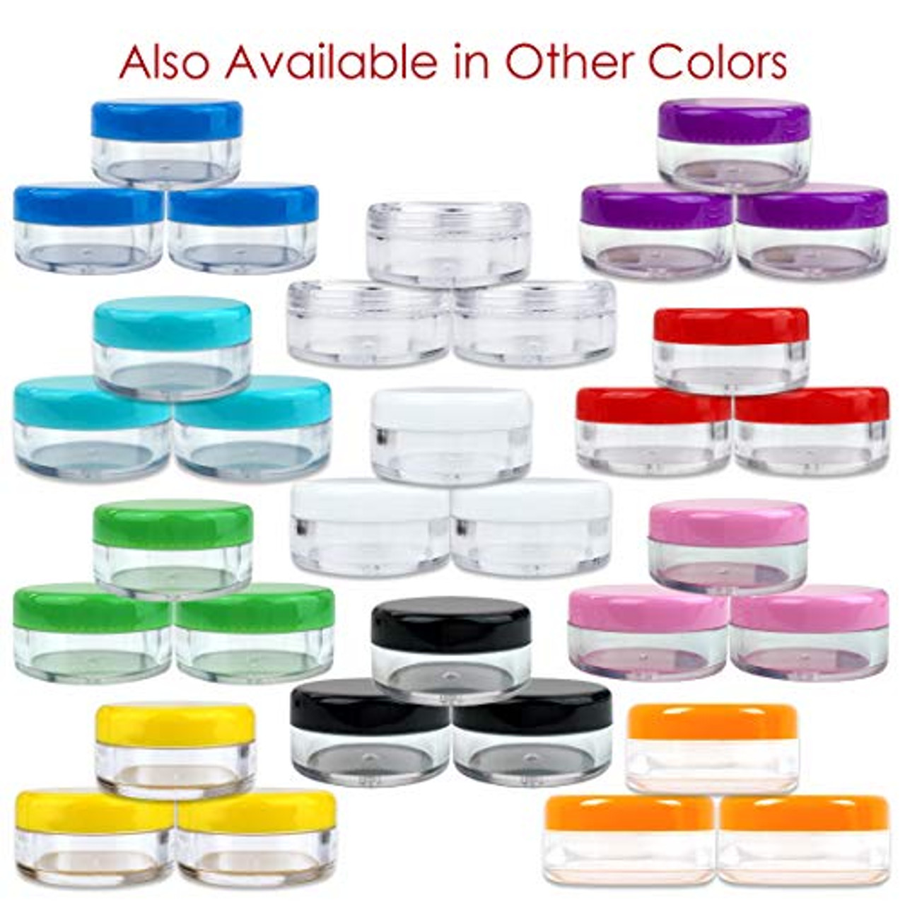 FRCOLOR 8pcs Acrylic Cream Jar Empty Face Cream Containers Lotion