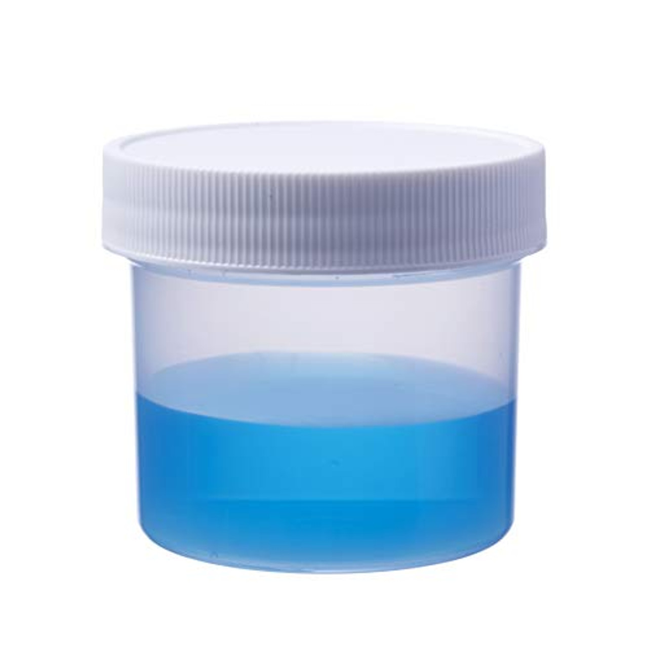 2 OZ PLASTIC JARS TRANSLUCENT CAPS PKG(10)