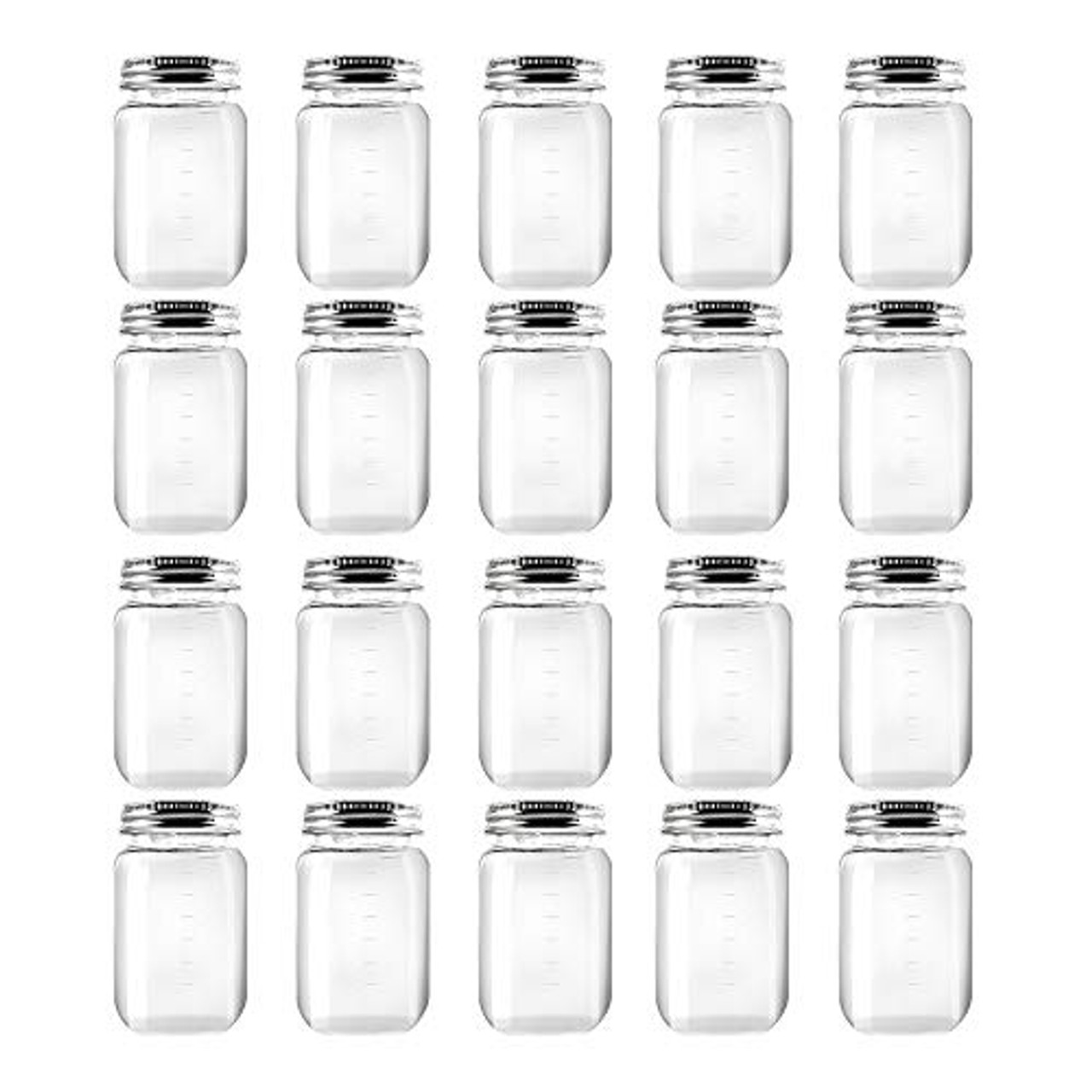 10 Pack 10oz Clear Empty Slime Storage Containers Plastic Jars