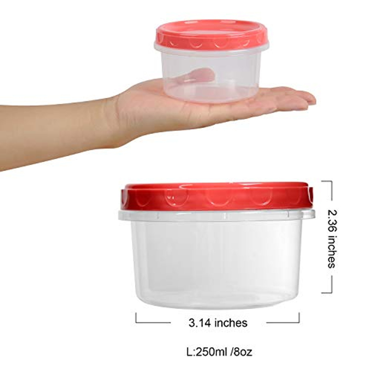 Glad Freezerware 8 Small Containers S With Lids BPA Free Freezer Ware 2  Packs