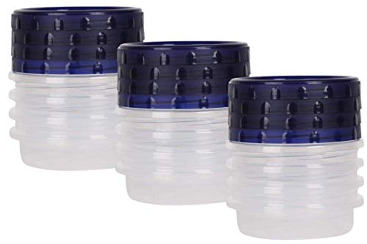 HomeyGear 12 Pack Small Twist Top Food Storage Containers Leak-Proof,  Airtight Storage Canisters with Screw