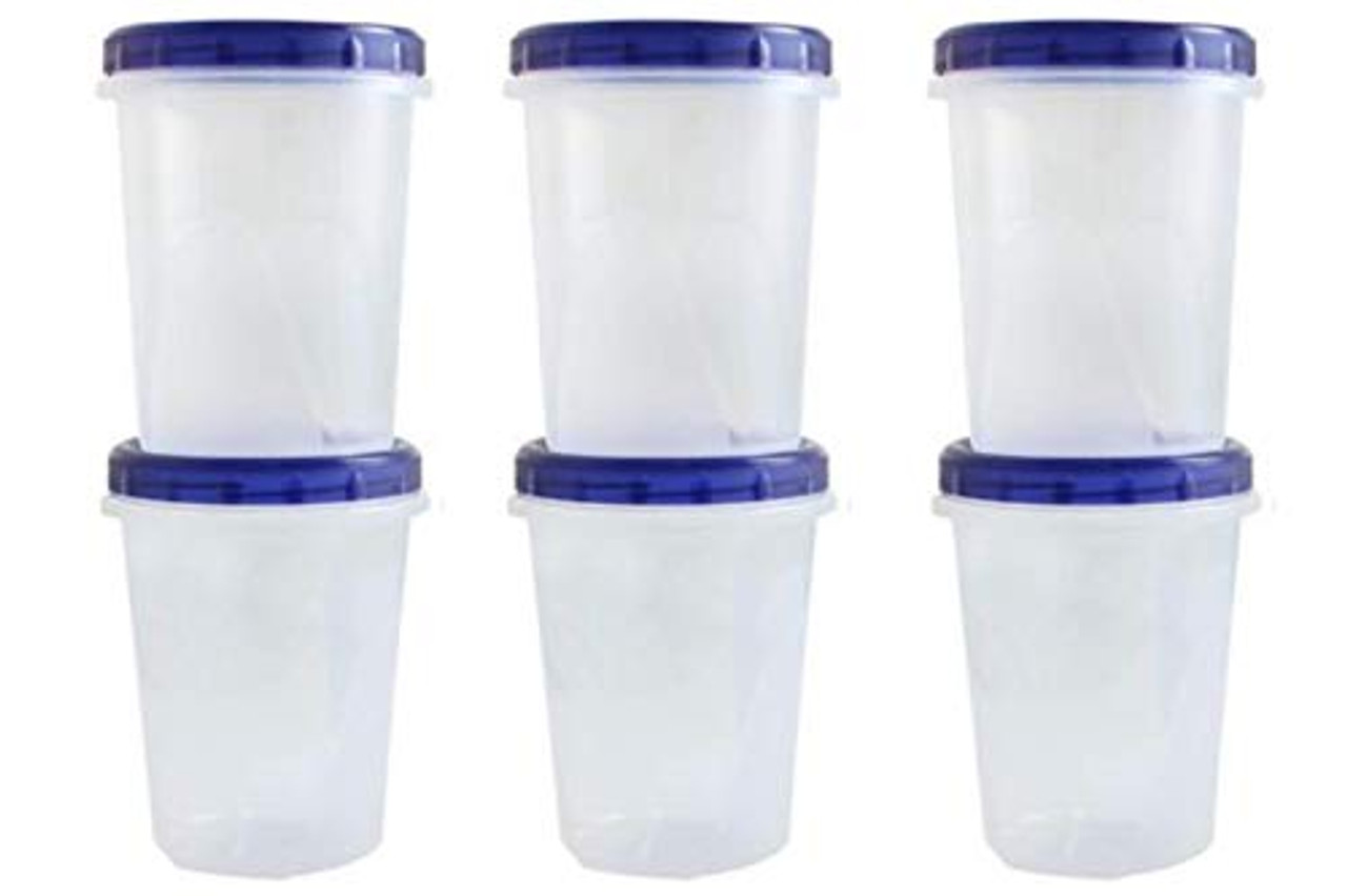 HomeyGear 12 Pack Small Twist Top Food Storage Containers Leak Proof,  Airtight Storage Canisters with Screw