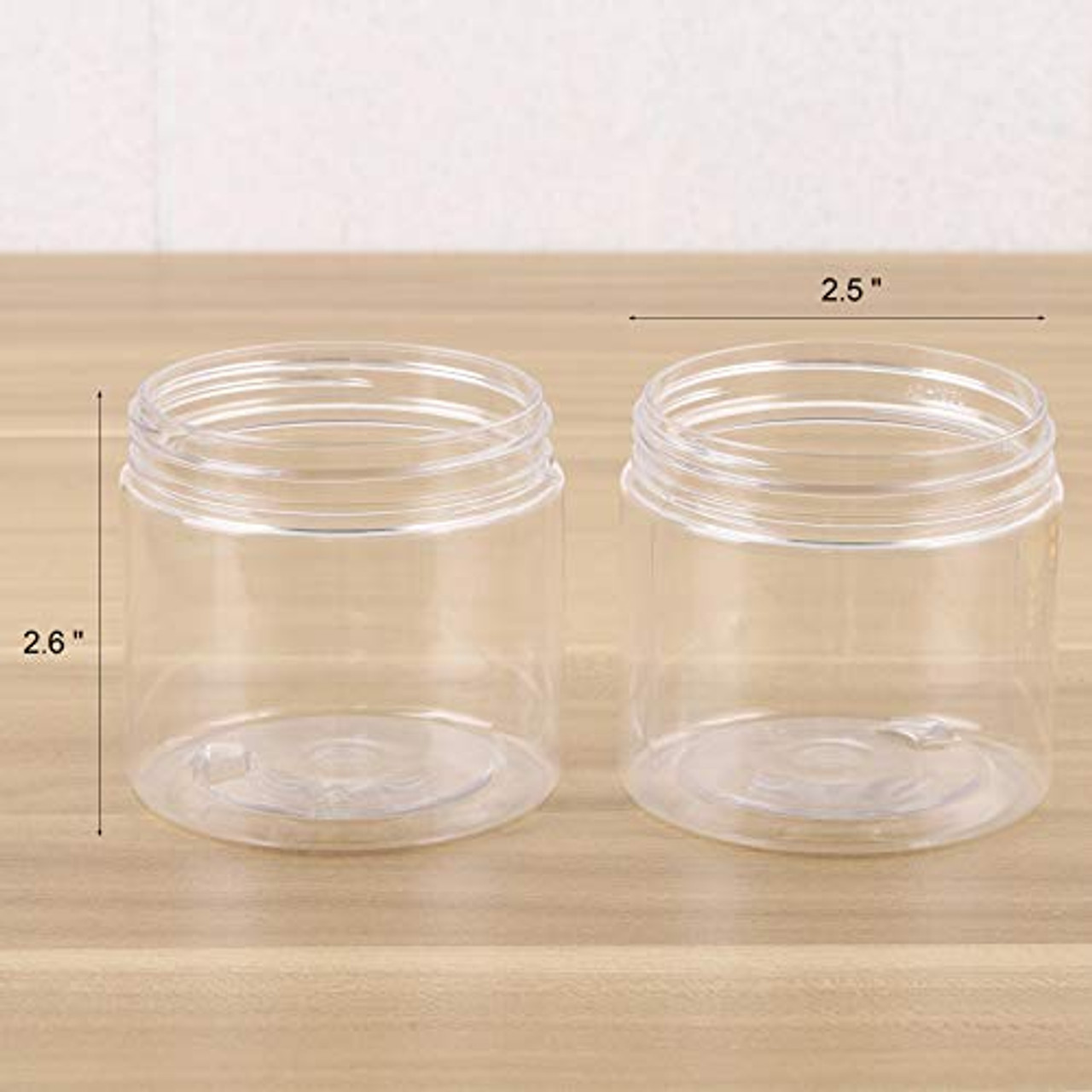 35-Pack 1.2 oz Clear Plastic Jars with Lids for Beads, Beauty Products -  Small Empty Containers for Slime Supplies and Ingredients