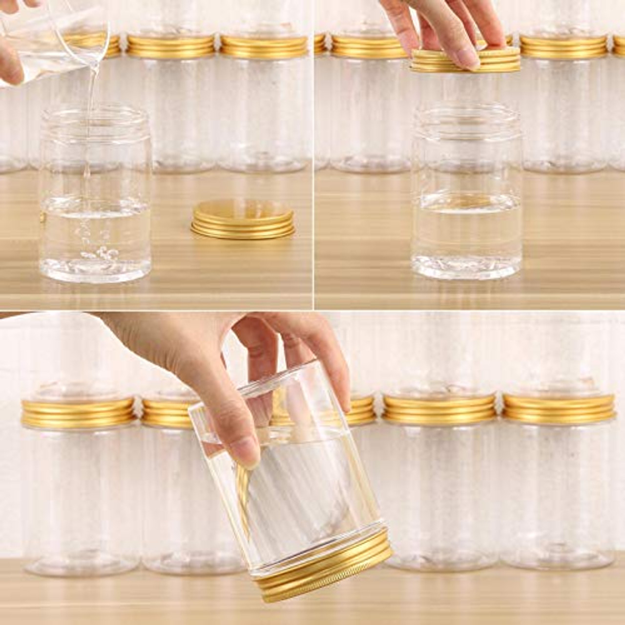 Buy Wholesale 180ml 6oz Small Glass Spice Jars With Bamboo Lid