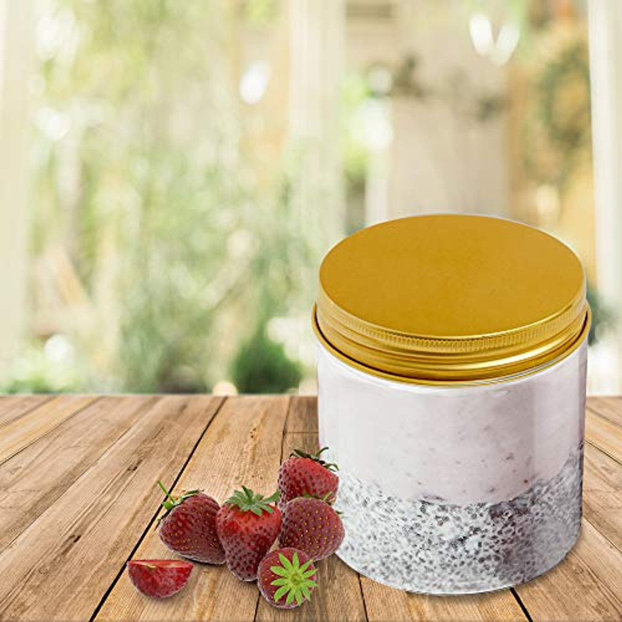 Plastic Jars With Lids, Jar With Lids, Plastic Mason Jar, Storage  Containers For Cosmetics, Slime Storage