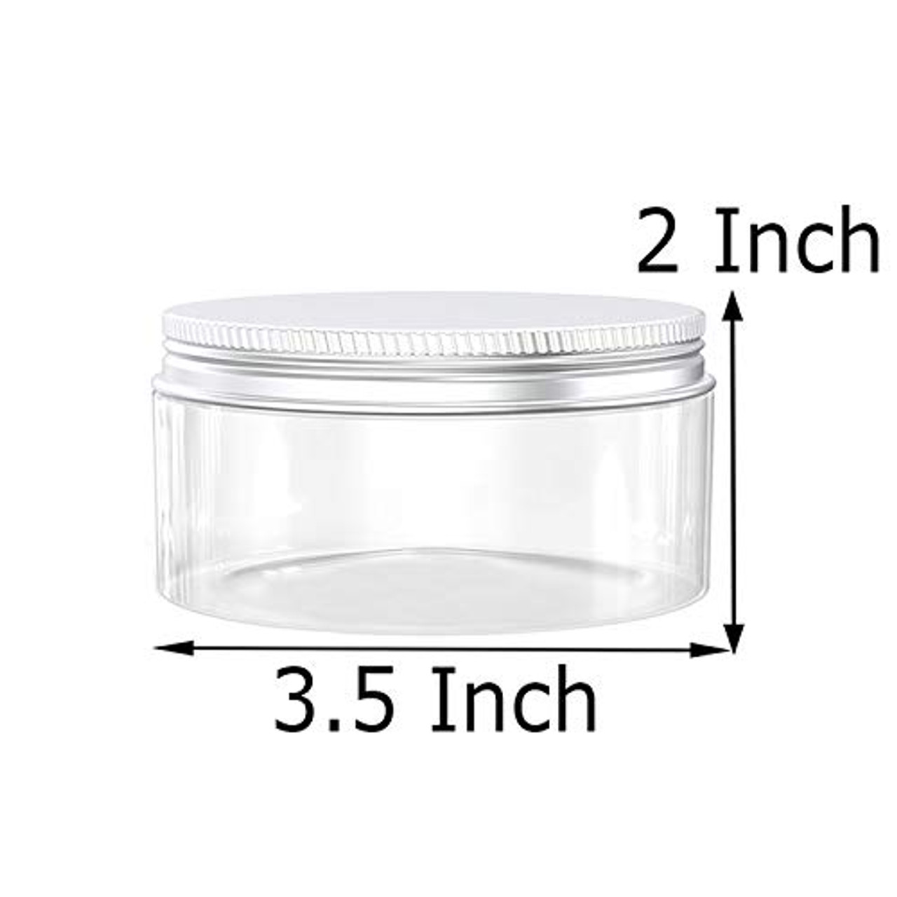 16 Oz Clear Plastic Mason Jars With Ribbed Liner Screw On Lids, Wide Mouth,  ECO, BPA Free, PET Plastic, Made In USA, Bulk Storage Containers, 6 Pack (16  Ounces)