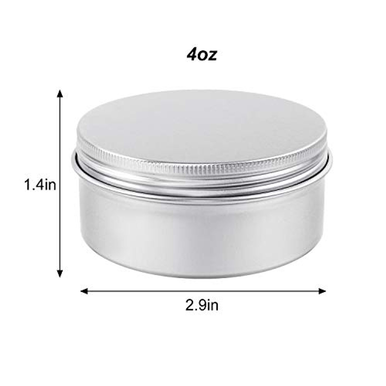 Candle Tins 24pcs 4oz for DIY Candle Making Round Storage
