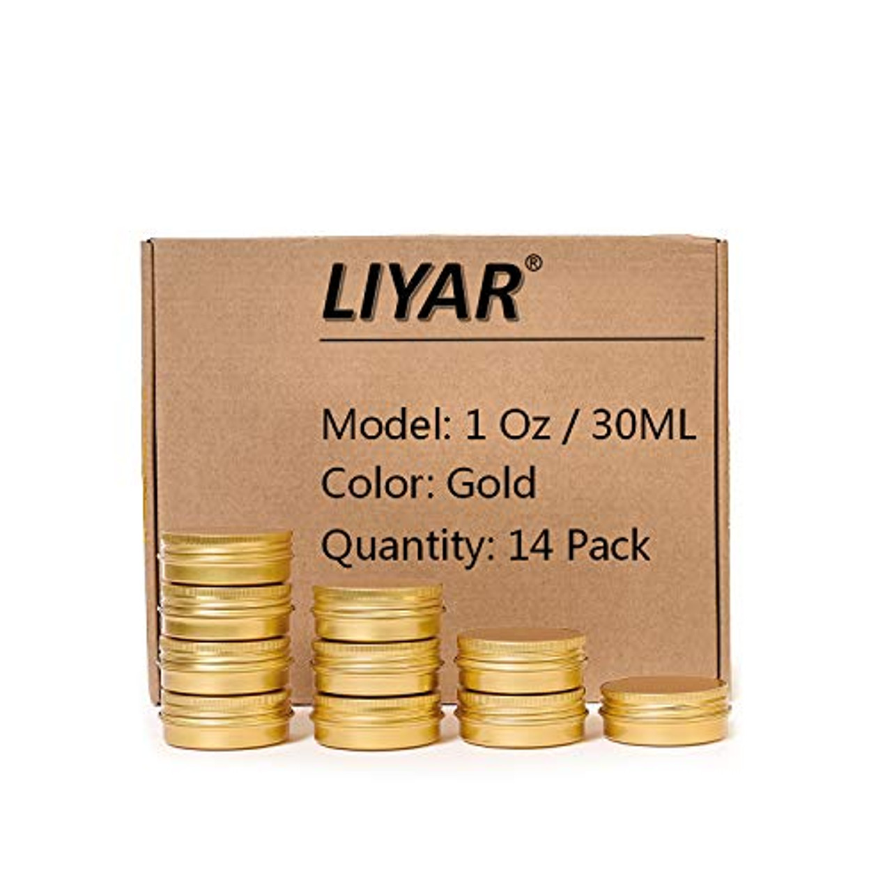 LIYAR 3 Ounce Tins Cans 3 Oz. Tins Containers Round Tins Metal