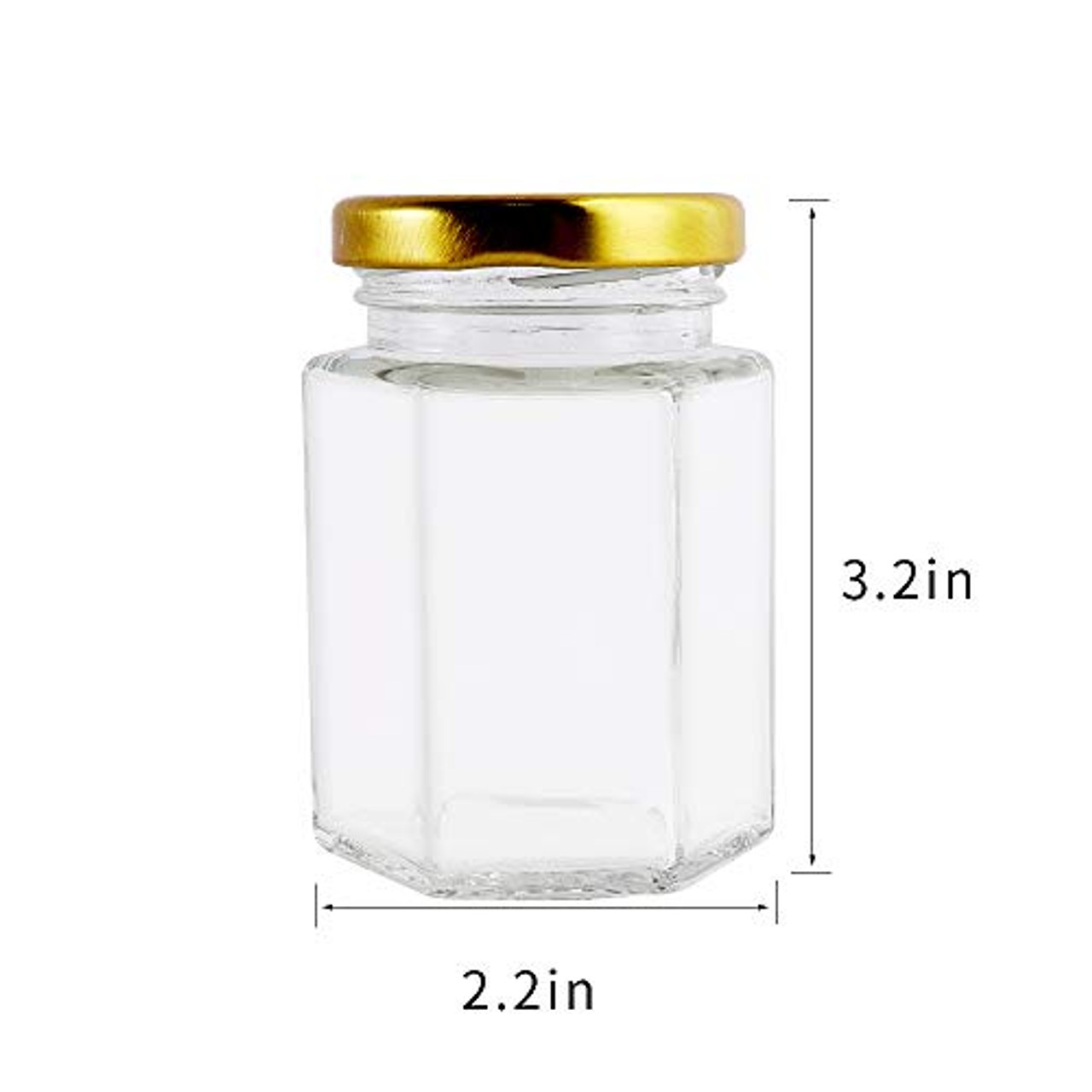 Set of 9 Clear Glass Spice Jars with Rope Pattern and Sifting Lids