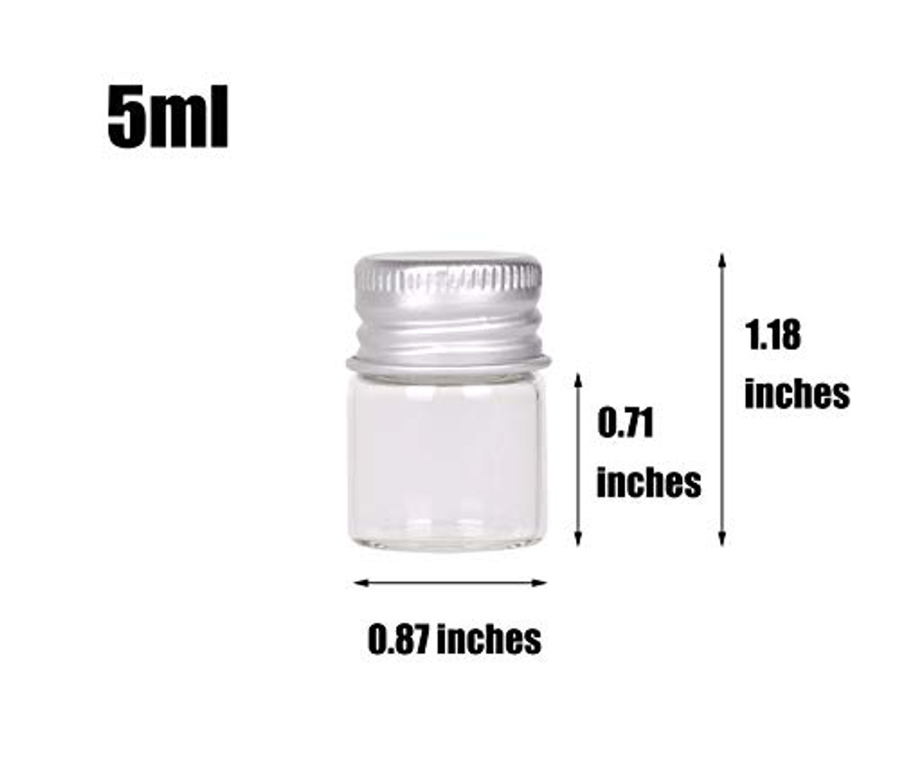 Mini Glass Jars Aluminum Lid, Small Glass Jars Metal Lids