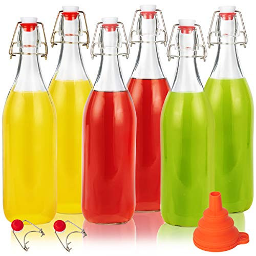 Swing Top Glass Bottles 32oz, Eternal Moment Flip Top Airtight
