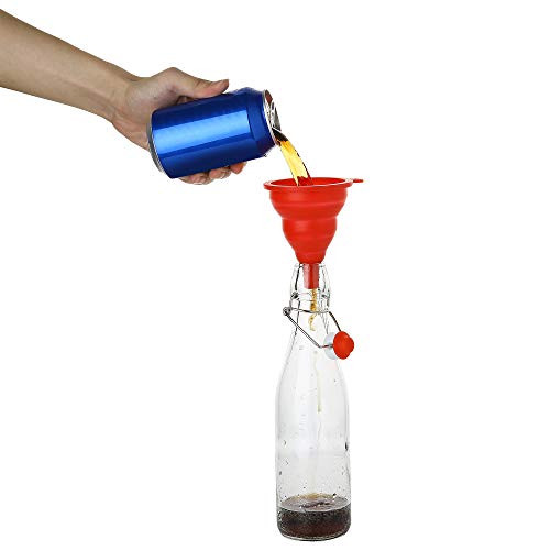 Flip Top Glass Bottle [500 ml/ 16 fl. oz.] [Pack of 6] Reusable