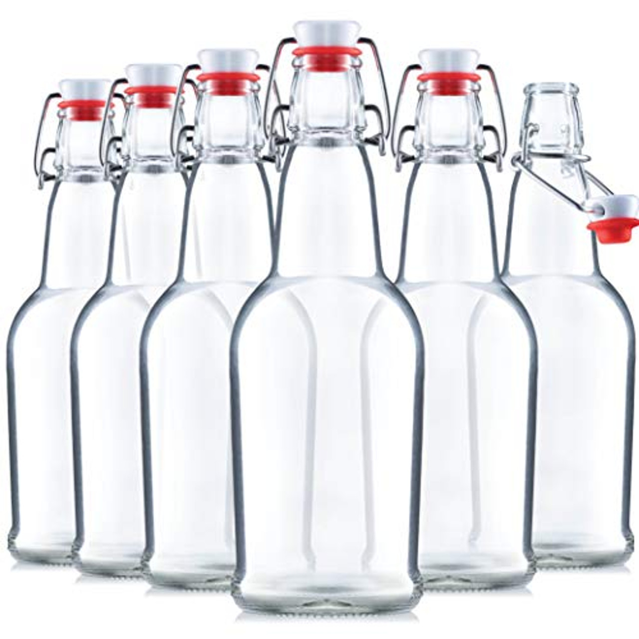 Download Glass Swing Top Beer Bottles 16 Ounce 6 Pack Grolsch Bottles With Flip Top Airtight Lid