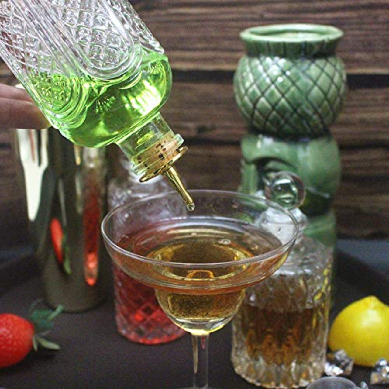 Cocktail Bitters Clear Glass Dasher Bottle - Empty - 8 oz