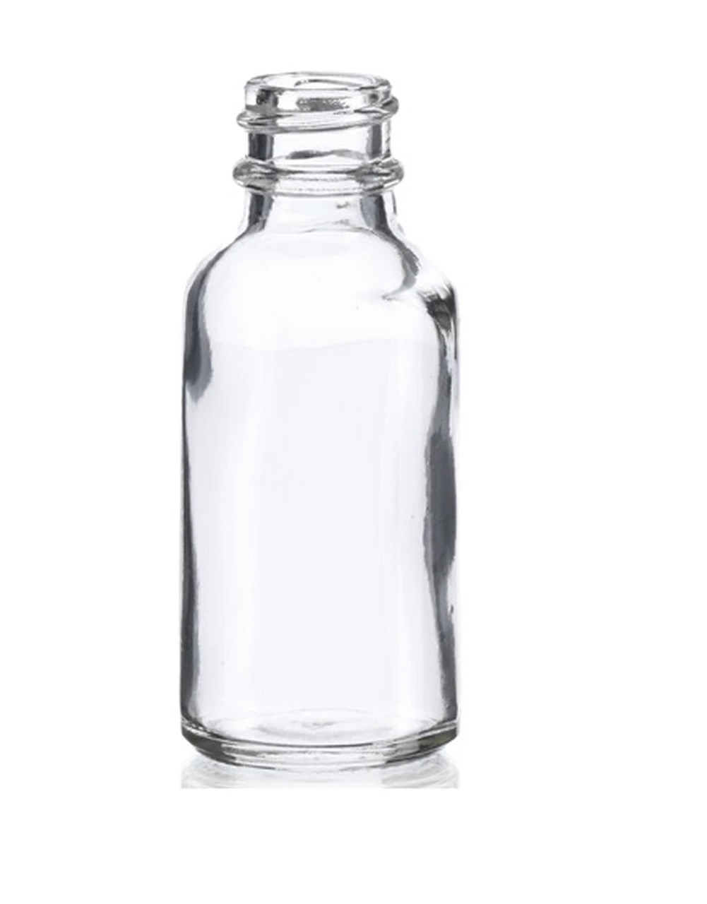 85 mL (3 oz) Boston Round Clear Glass Bottle 22-400