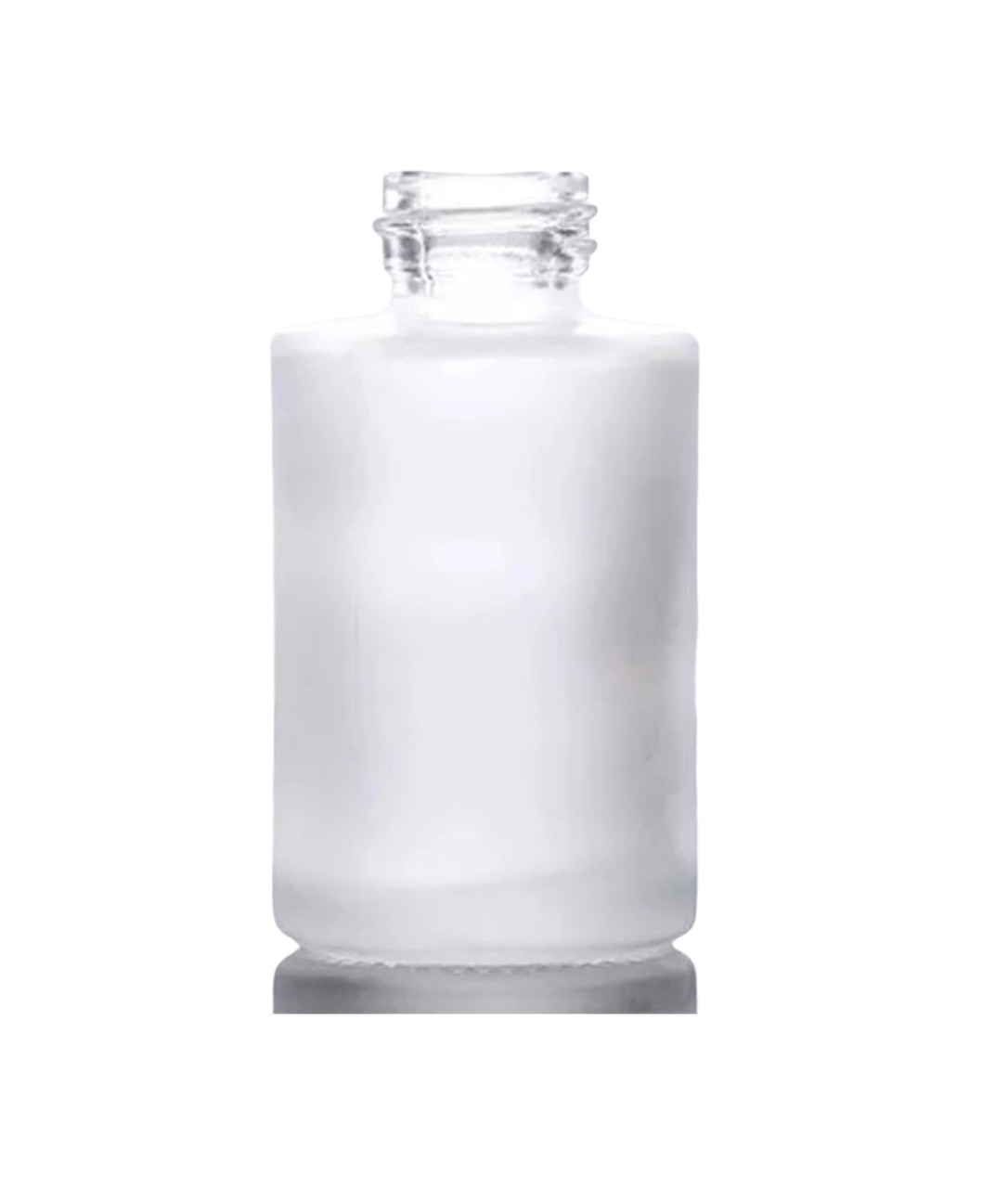 1 Oz Clear Cylinder Slope Glass Bottle with 20-400 neck finish