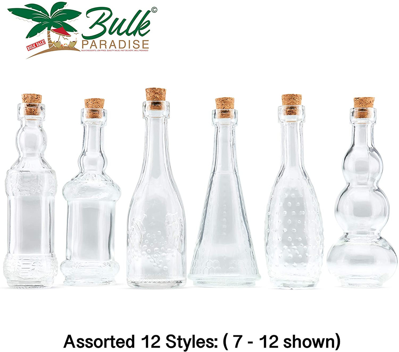 Decorative Clear Glass Bottles