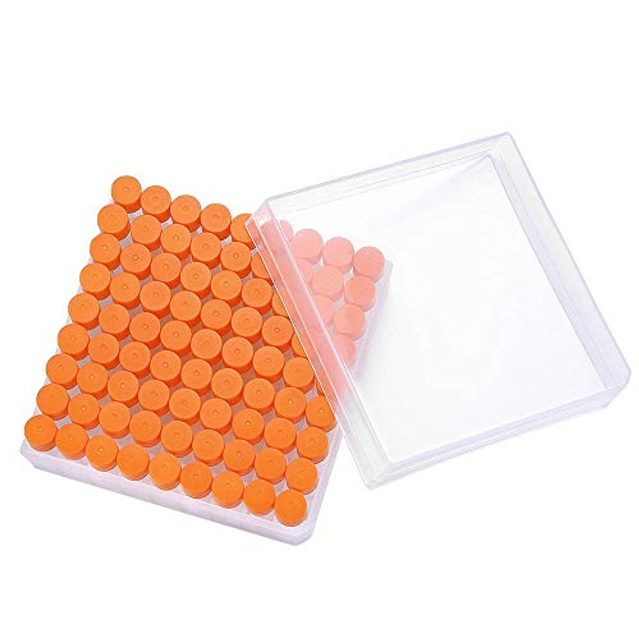 81PCS Cryo Tubes 2ml, Plastic Small vials with Screw caps Sample