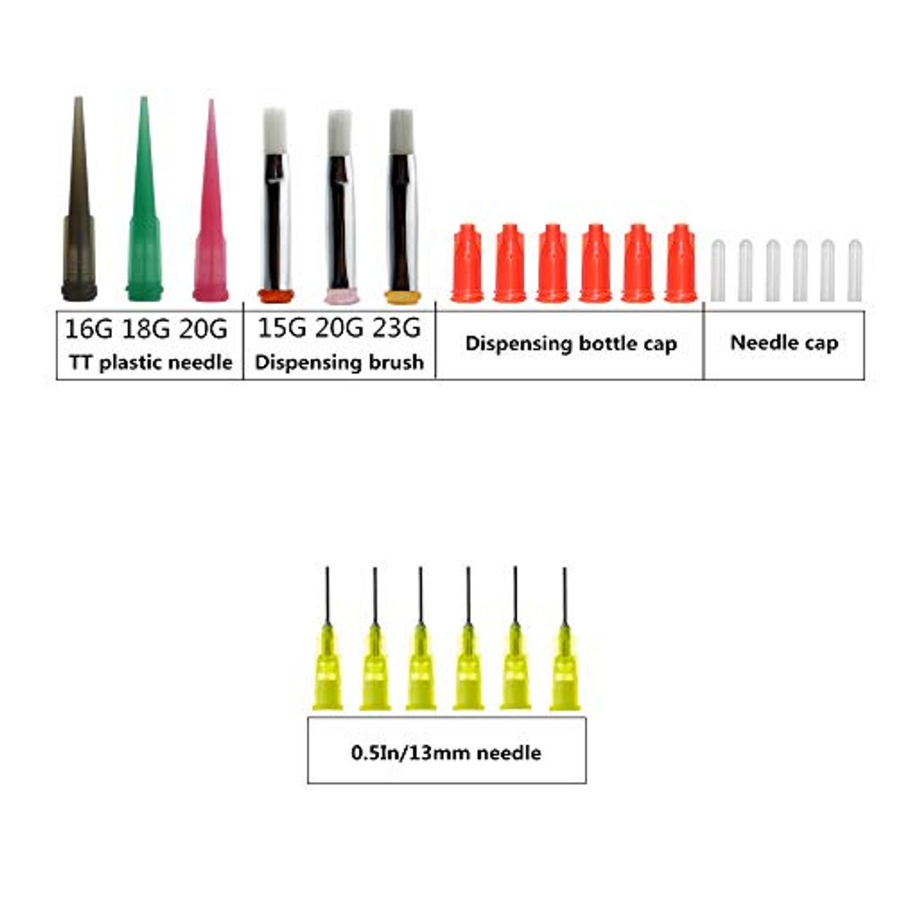 1ml, 3ml, 5ml,10ml, 20ml Glue Applicator Syringes with 14ga, 15ga,16ga,  18ga, 20ga Blunt Tip