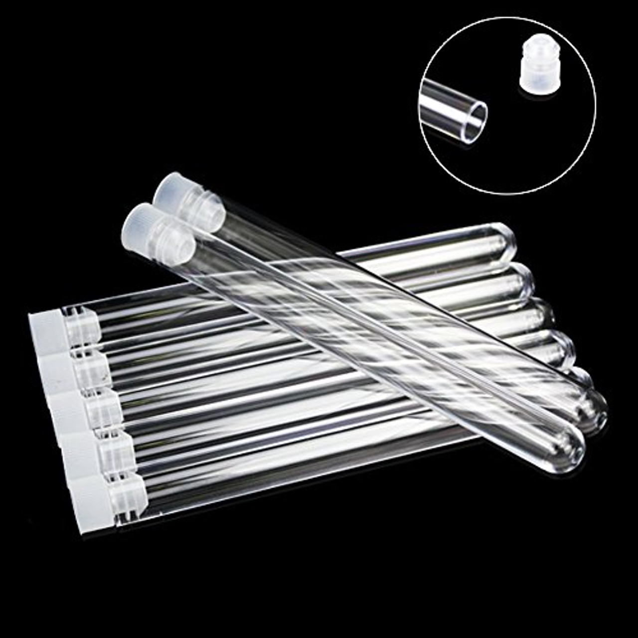 60Pack Plastic Test Tubes with Caps, 45ML Clear Bath Salt Tubes Gumball  Candy Tubes, Tube Container