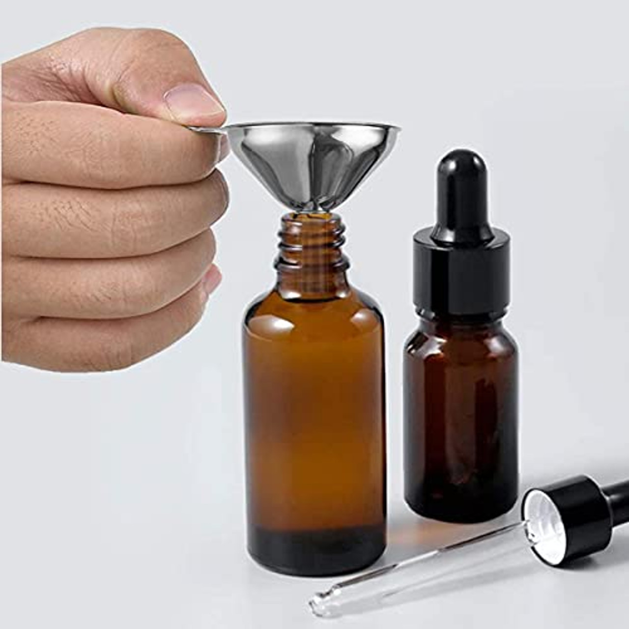 Mini Metal Funnel Kitchen Oil Liquid Funnel Stainless Steel Funnel For  Filling With Pipette Laboratory Tiny