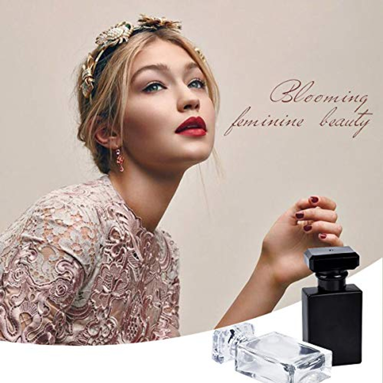 6 Pack 30ml / 1 Oz Black Assorted Refillable Perfume Bottle, Portable  Square Empty Glass Perfume Atomizer Bottle with Spray Applicator 4 Free  kinds of