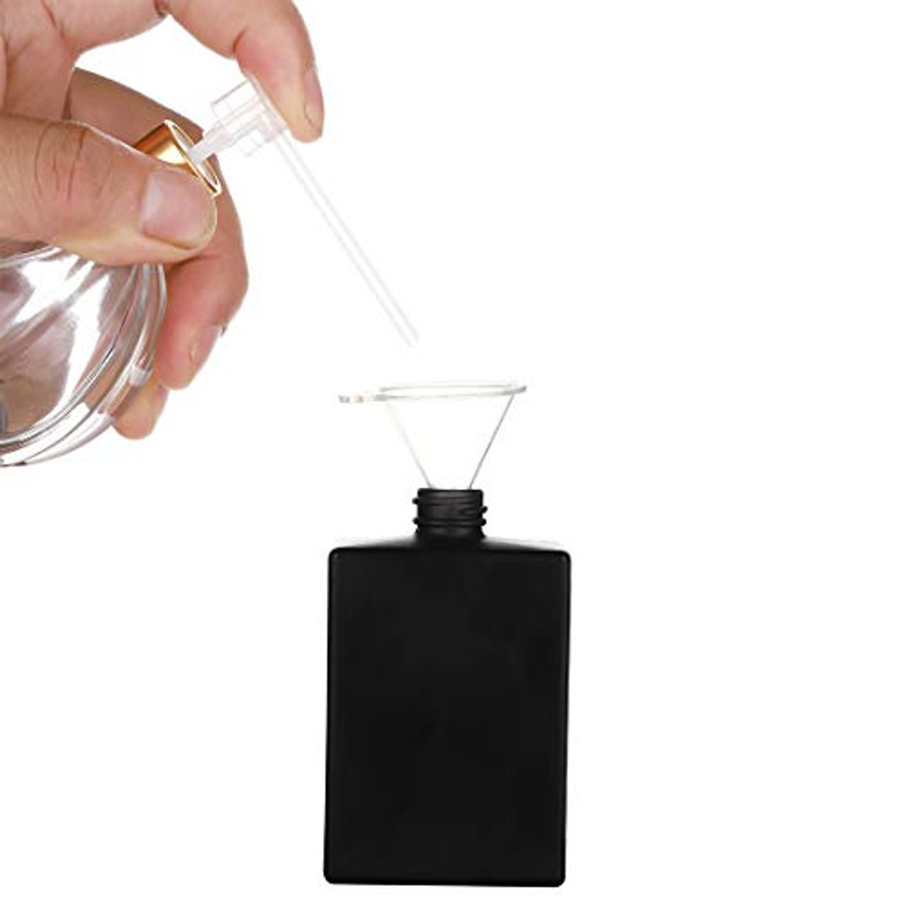 SYBiTeng 6 Pack 30ml / 1 oz. Black Refillable Perfume Bottle, Portable  Square Empty Glass Perfume At…See more SYBiTeng 6 Pack 30ml / 1 oz. Black