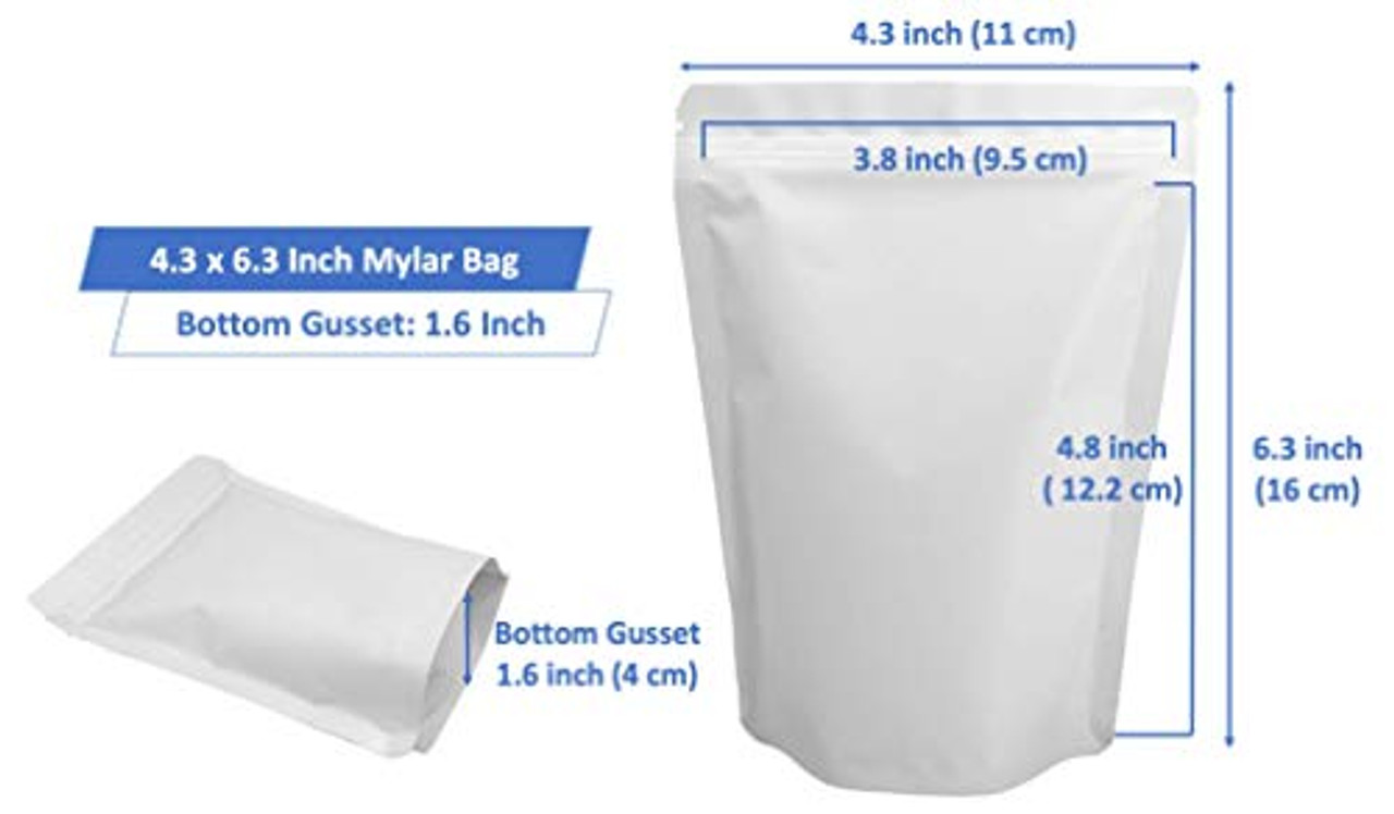 100-pack mylar packaging bags for small business sample bag smell proof  resealable zipper pouch bags…See more 100-pack mylar packaging bags for  small