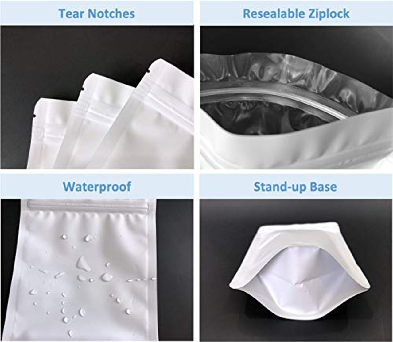 ECO-friendly Bags 10.2x10.2cm Premium and Sealable (100 pieces) [CHS44] -  Packlinq