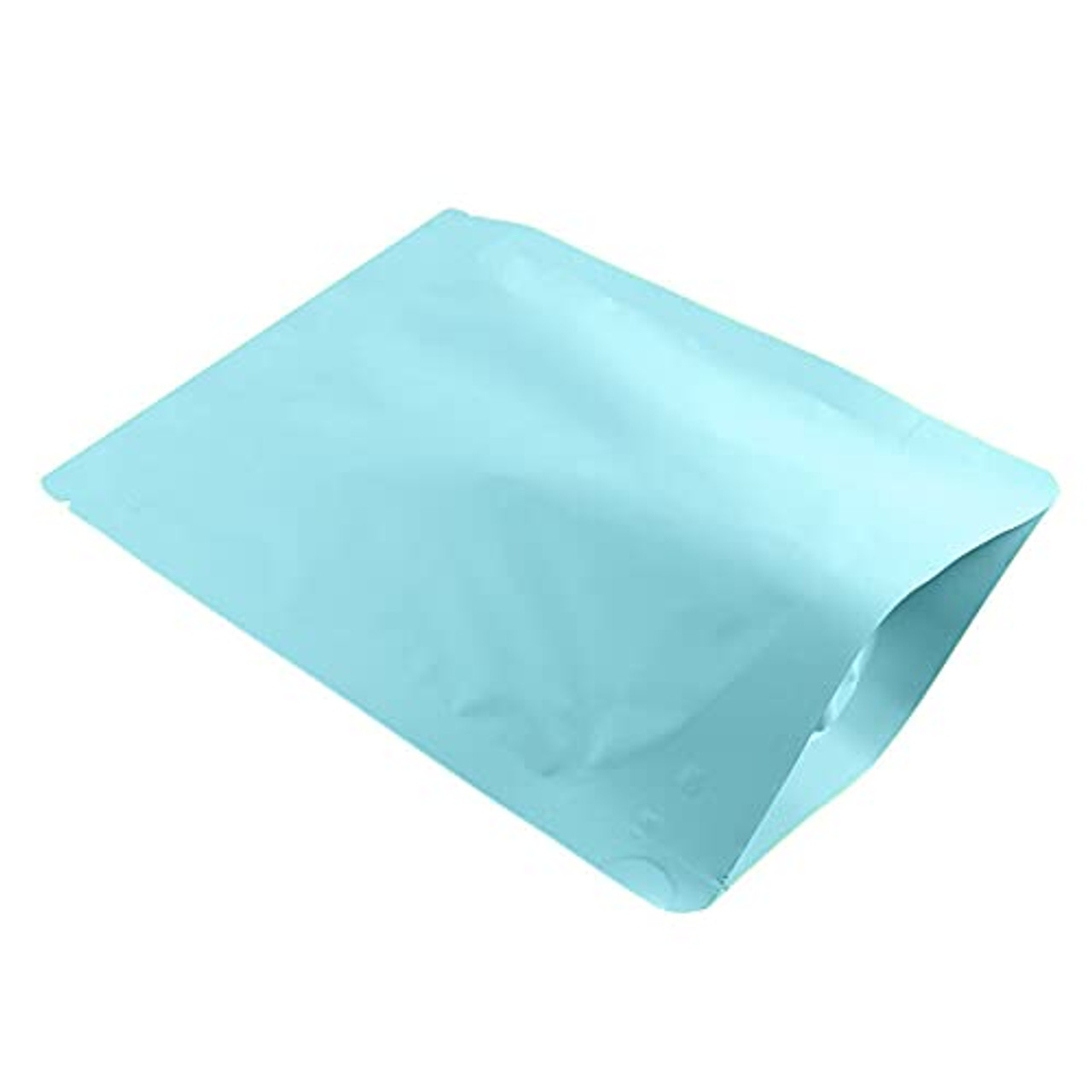 100pcs Stand-up Mylar Bags Colorful Aluminum Foil Food Safe Zipper Seal  Packaging Bags for Food Storage (White, 9x13.4+2.4inch(23x34+6cm))