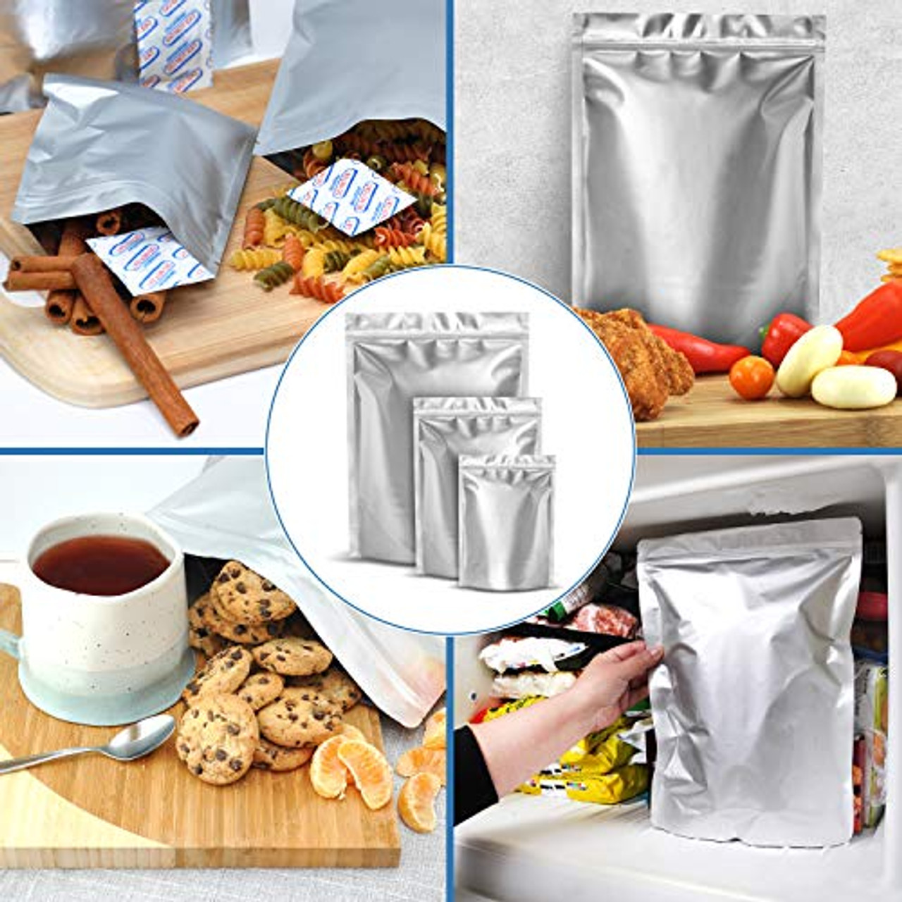 5-Gallon 5.5 Mil Heavy Duty Seal-Top Mylar Food Storage Bags and