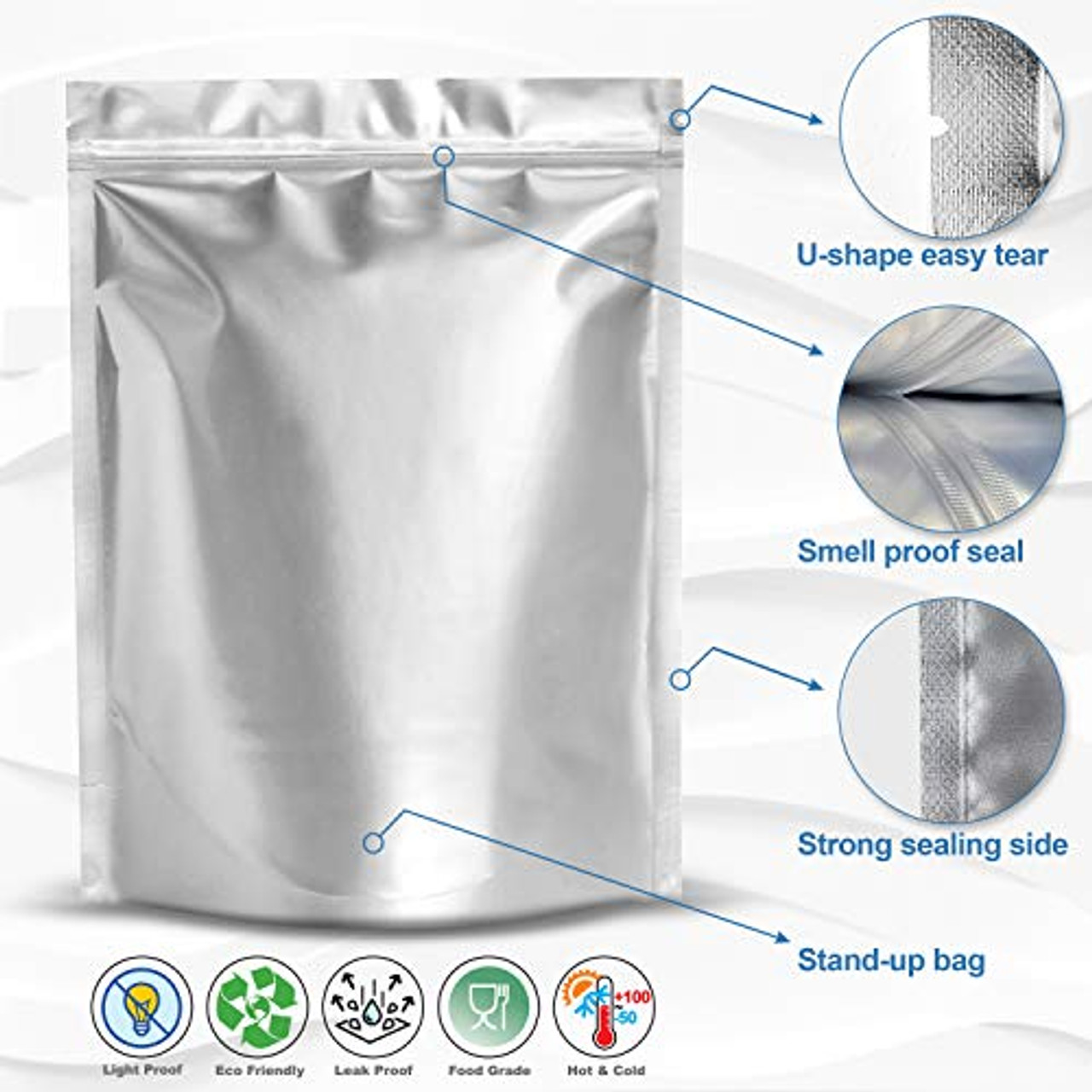 LK Packaging 10 x 12 Standard Weight One Gallon Seal Top Bags