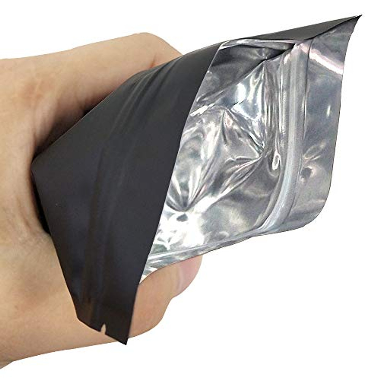 100 pcs Mylar Bags Aluminum Foil Flat Silver Packaging Bag for Bulk Food  Coffee