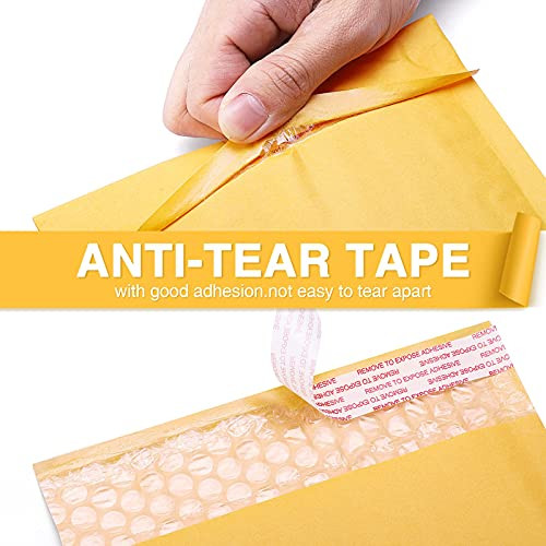EcoSwift #00 Kraft Bubble Mailers – 5x10 Padded Envelopes, 100% Recyclable (Pack Of 1-12000)