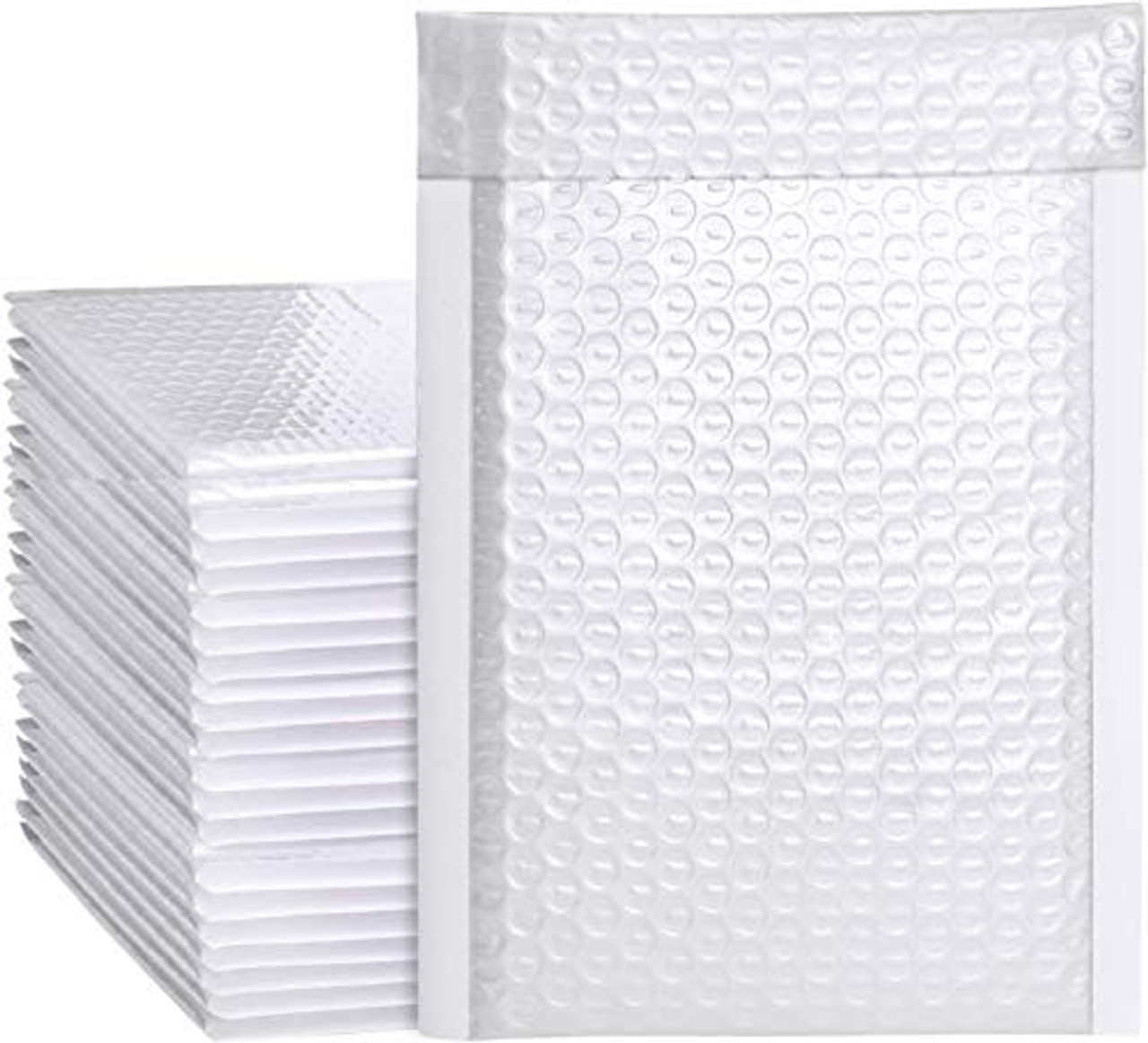 Poly Bubble Mailer, 14.25x20 Inch, White, 100 Pack, Padded